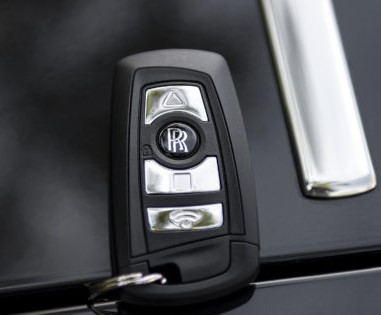 MonteCarlo Monaco February 24 2019 The new Rolls Royce Cullinan  wireless keys in white perforated leather interior with natural wood panel  Rolls Stock Photo  Alamy